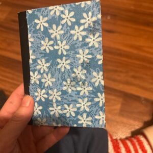 Floral Blue and White Notebook